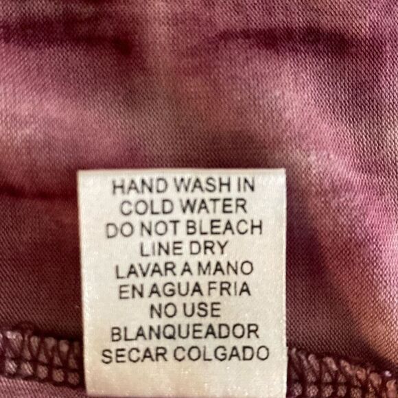 La Miel tie dye tee with floral lace detail size S - Picture 8 of 10